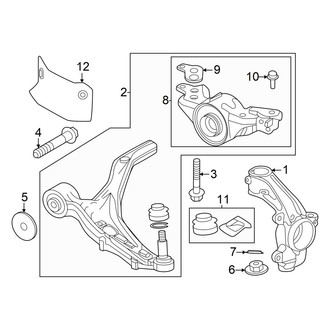 Honda OE - Front Suspension - Suspension Components