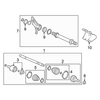 Honda OE - Front Suspension - Drive Axles