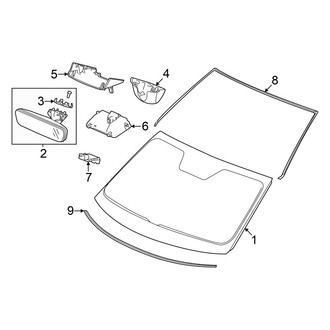 Honda OE - Windshield - Glass