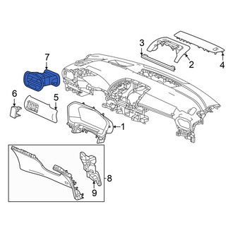 Honda OE - Left Dashboard Air Vent