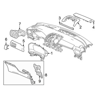 Honda OE - Instrument Panel Components (Driver Side)