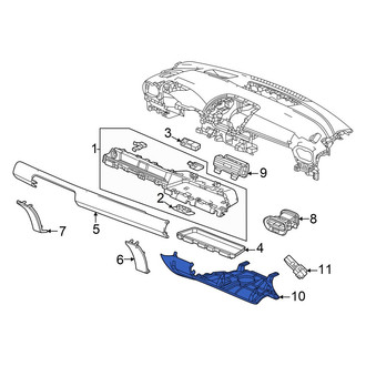 Honda OE - Right Instrument Panel Knee Bolster