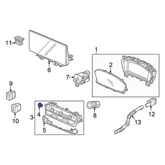 Honda OE - HVAC Mode Control Knob