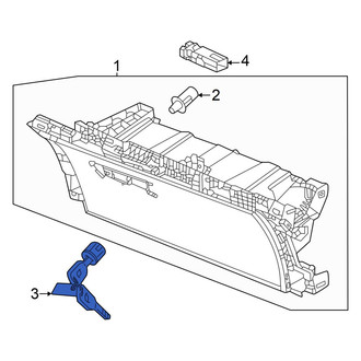 Honda OE - Front Glove Box Lock Kit