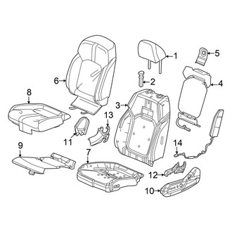 Honda OE - Seats & Tracks - Driver Seat Components