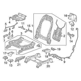 Honda OE - Seats & Tracks - Tracks & Components (Passenger Seat)
