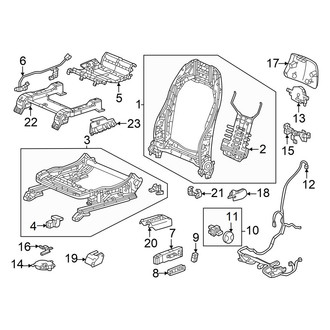 Honda OE - Seats & Tracks - Tracks & Components (Driver Seat)