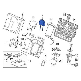 Honda OE - Rear Left Outer Headrest