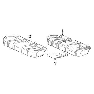 Honda OE - Seats & Tracks - Second Row Seats (Cushion & Cover Seat Cushion)