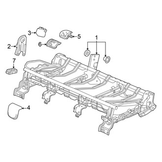 Honda OE - Seats & Tracks - Second Row Seats (Cushion Frame Seat Cushion)
