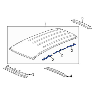 Honda OE - Roof Luggage Carrier Side Rail Bracket