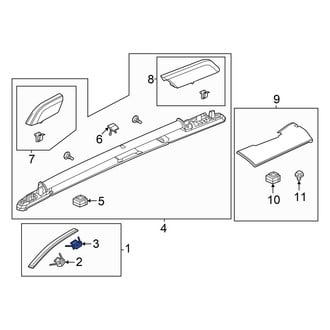 Honda OE - Center Roof Molding Clip