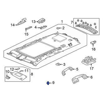 Honda OE - Right Sun Visor Holder