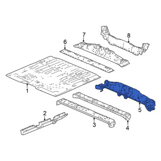 Honda OE - Front Center Floor Pan Crossmember