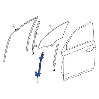 Honda OE - Front Left Window Regulator