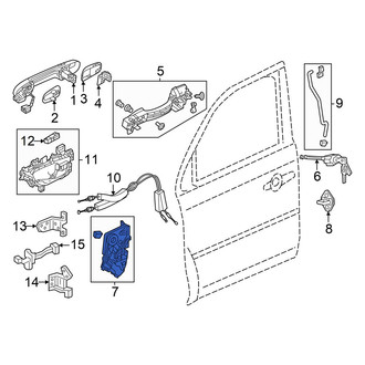 Honda OE - Front Left Door Latch Assembly