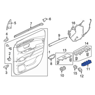 Honda OE - Front Left Door Window Switch