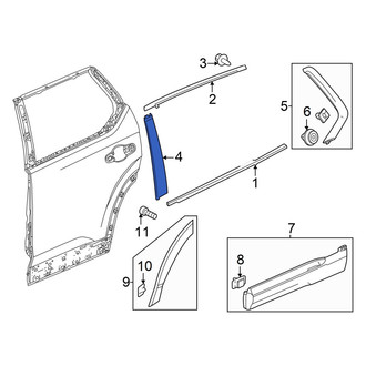 Honda OE - Rear Right Forward Door Applique