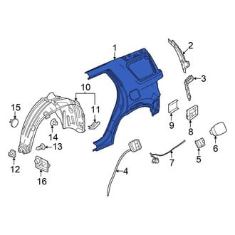 Honda OE - Rear Left Quarter Panel