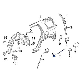 Honda OE - Rear Fuel Filler Door Lock Actuator