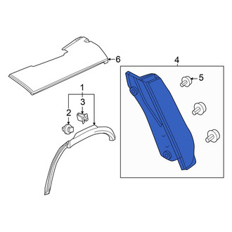 Honda OE - Left Body D-Pillar Molding