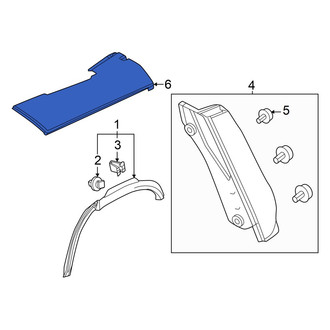 Honda OE - Right Outer Roof Opening Trim