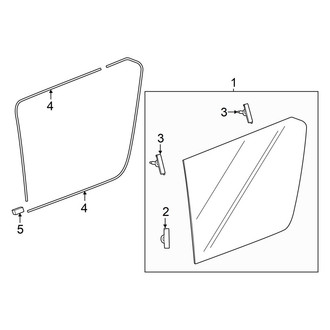 Honda OE - Quarter Panel - Glass