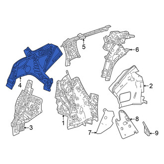 Honda OE - Rear Left Upper Quarter Panel Reinforcement