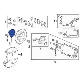 Honda OE - Front Wheel Bearing and Hub Assembly
