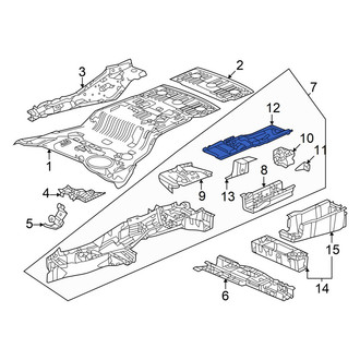 Honda OE - Rear Left Frame Side Member Reinforcement