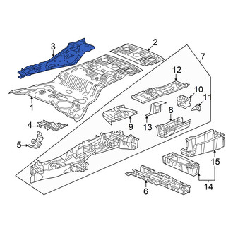 Honda OE - Rear Left Floor Side Rail