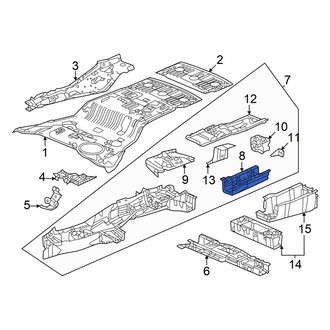 Honda OE - Rear Left Frame Rail End
