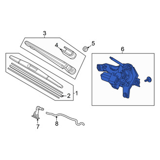 Honda OE - Front Wiper Motor