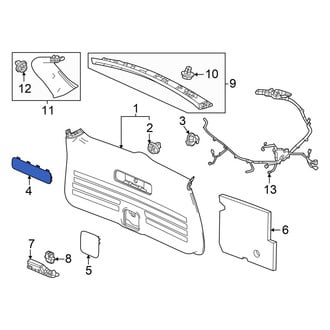 Honda OE - Upper Liftgate Trim Cap