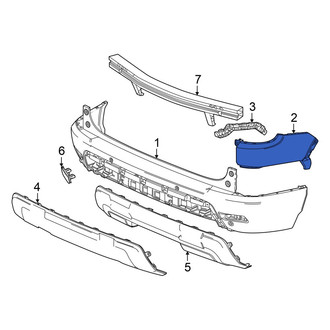 Honda OE - Rear Left Bumper Corner Cover