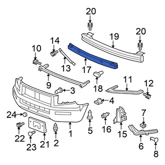 Honda OE - Front Bumper Impact Absorber