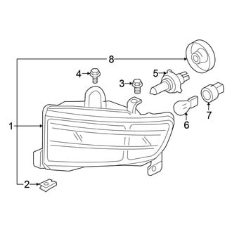 Honda OE - Front Lamps - Headlamp Components