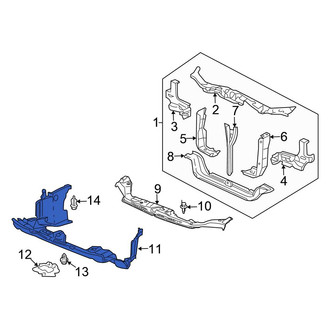 Honda OE - Front Radiator Support Splash Shield