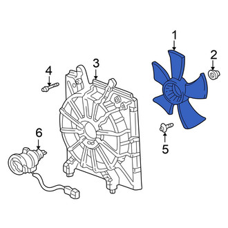 Honda OE - Left Engine Cooling Fan Blade