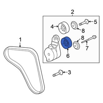 Honda OE - Accessory Drive Belt Idler Pulley