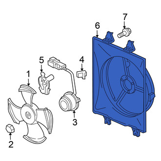 Honda OE - A/C Condenser Fan Shroud