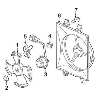 Honda OE - Air Conditioner & Heater - Condenser Fan