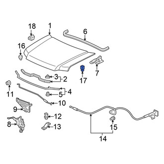 Honda OE - Front Hood Stop Buffer