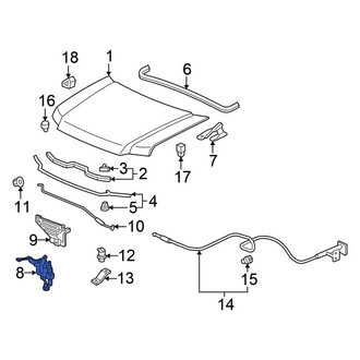 Honda OE - Front Hood Latch