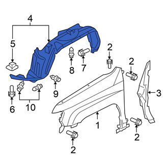 Honda OE - Front Left Fender Splash Shield