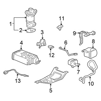 Honda OE - Emission System - Emission Components (RT / RTL / RTS / Sport)