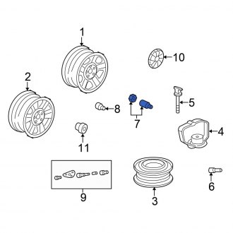 Honda Ridgeline OEM Wheels & Tires | Lug Nuts, TPMS Sensors — CARiD.com