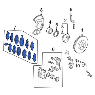 Honda OE - Front Disc Brake Pad Set