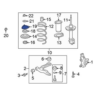 Honda OE - Front Suspension Strut Mount