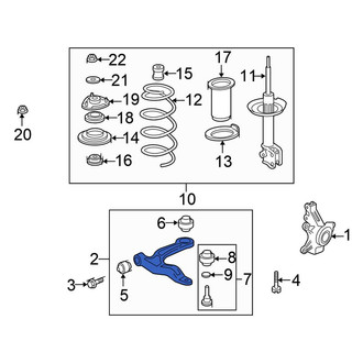 Honda OE - Rear Left Lower Rearward Suspension Control Arm